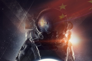 宇航员宣传海报背景