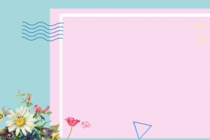 女生节春季上新几何蓝色banner