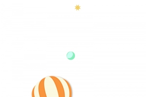 热气球 星星