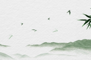 白色中国风手绘平面banner