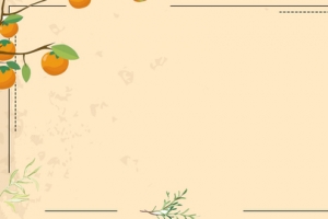 新鲜桔子上市大促简约黄色banner