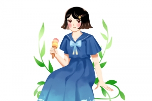 夏日，风情，小清新，女孩