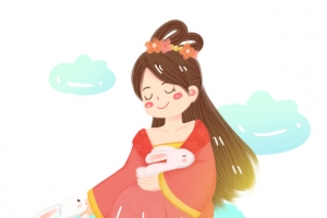 嫦娥奔月，兔子