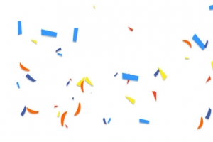 彩色碎纸漂浮素材