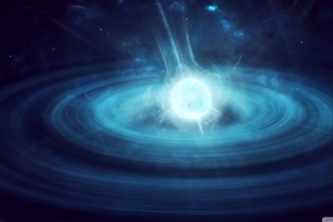 脉冲星星空地球科技感