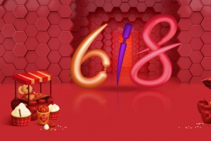 618年中大促618字体618背景