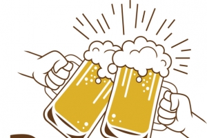 啤酒干杯庆祝节日