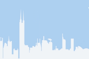 广州城市卡通背景