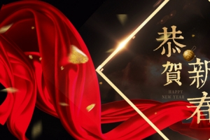 新春黑红时尚banner