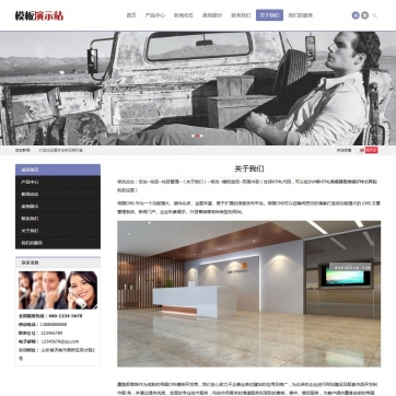 帝国CMS企业站模板 - 自适应HTML5，高端大气，支持手机浏览