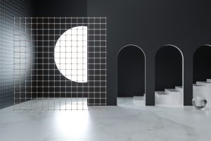 C4D，黑金，舞台，高端