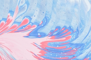 污渍 油漆 液体 抽象 蓝色 粉红色 4k壁纸 3840x2160