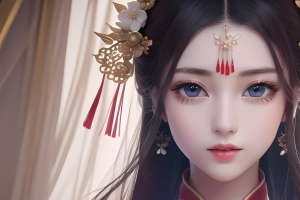 ai 古风 新娘 动漫3440x1440带鱼屏壁纸