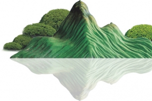 新中式青山倒影