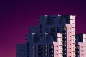 建筑 立面 极简主义 粉红色 4k壁纸 3840x2160