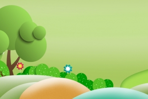 六一儿童节卡通童趣绿色banner