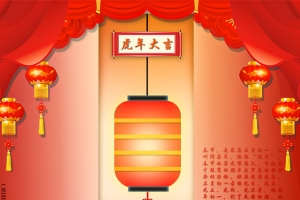 虎年新春大吉海报