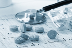 医疗药片心电图图片