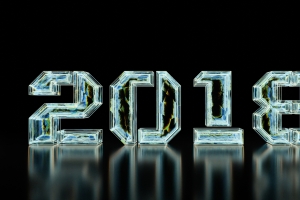 2018新年快乐创意数字4k壁纸