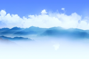 山 云彩 白云 大山
