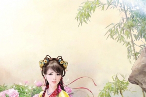 一品庶女黄衣女子小说封面