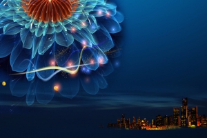 城市夜景背景banner