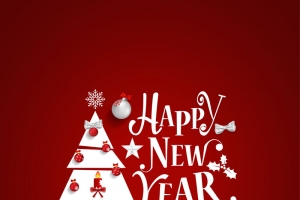 简约圣诞节新年字体贺卡背景素材