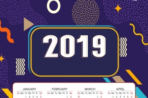 2019猪年挂历