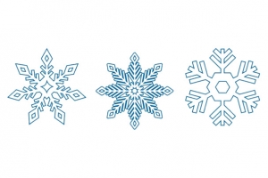雪花线条元素