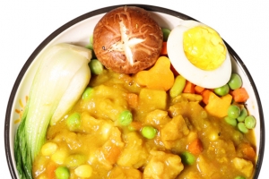 香滑咖喱鸡套餐饭