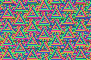 三角形 图案 几何 彩色 4k壁纸 3840x2160