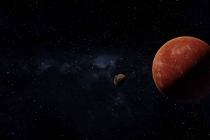 3840x2160 行星 卫星 星星 太空壁纸 背景
