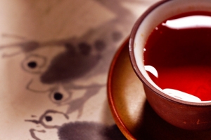 文艺红茶背景