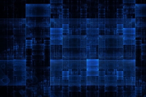 3840x2160 全息图 抽象 蓝色 深色 线条 数字壁纸 背景