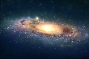 宇宙中的银河系海报背景