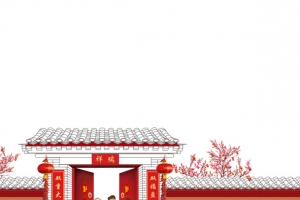 新年大门素材