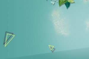 绿色几何三维立体空间banner