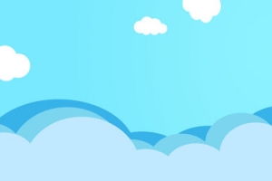 卡通扁平海浪背景banner