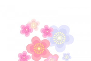 五彩花朵小清新