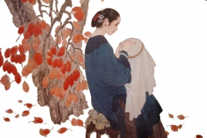 中国古代绣花美女