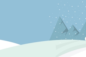 简约冬季卡通手绘矢量banner