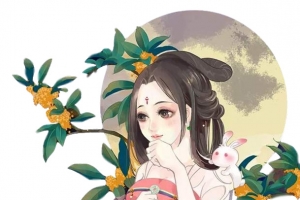 月下嫦娥玉兔
