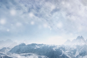 冬日雪山背景