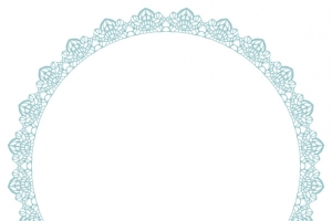 欧式圆形复古花纹图案边框