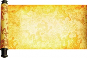 金色卷轴皇家圣旨