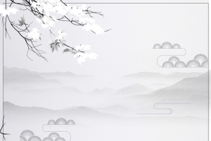 立冬雪松萧条灰色banner