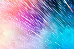 3D立体幻彩放射线海报