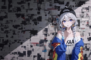 《崩坏3》琪亚娜 报纸墙 4K壁纸 3840x2160