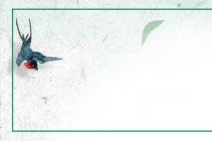 二十四节气立春绿色简约手绘banner