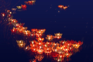 中元节中国风深蓝平面banner